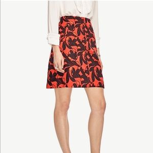 NWT Ann Taylor Vine Jacquard Side Pocket Skirt
